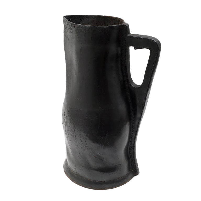 Unusually Large Leather "Black Jack" Jug at 1stDibs