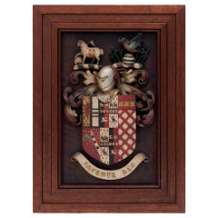 Victorian Carved Coat of Arms