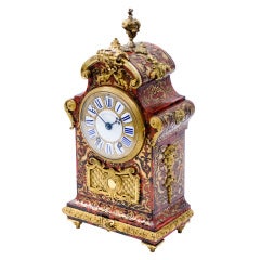 19thC French Baroque Style Boulle Work Repeater Clock