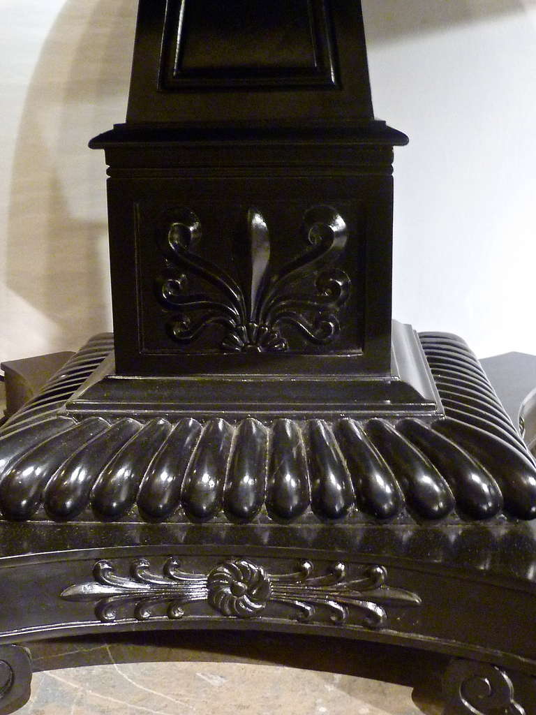 Striking Anglo Indian Ebonised Centre Table with Original Marble Top c.19th Century 3