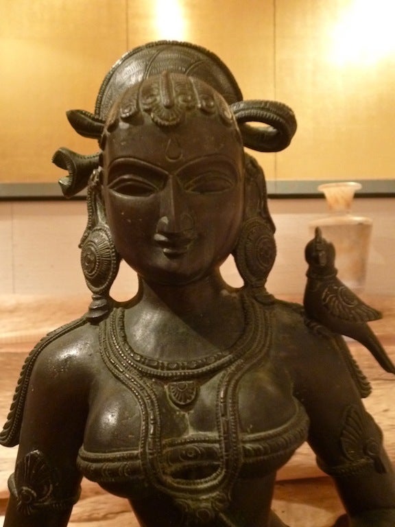 lakshmi bronze statue