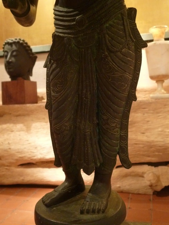 Indian Bronze Statue Of Goddess Lakshmi 3