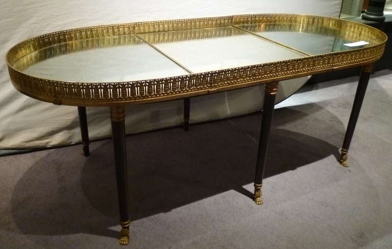 A handsome early 19th century French Empire gilt bronze and mirrored 