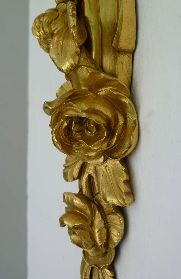 Pair Glamourous French Ormolu Rococo Wall Sconces c.1850 In Good Condition In London, GB
