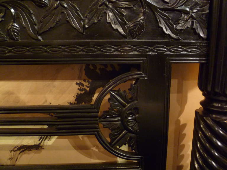 Anglo Indian Ebonised Four Poster Bed, circa 1890 1