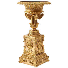 Large French Louis Philippe Ornate Cast Ormolu Urn, circa 1845