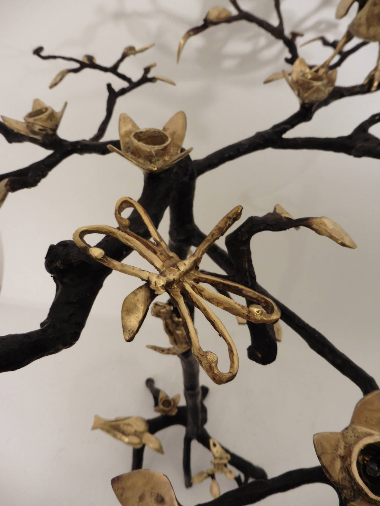 Pair of Bronze Branch Design Candelabrum by Paula Swinnen, 2015 1