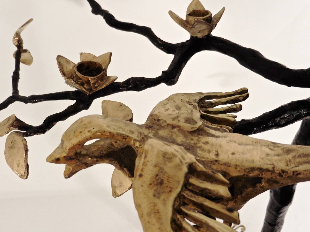 Pair of Bronze Branch Design Candelabrum by Paula Swinnen, 2015 4