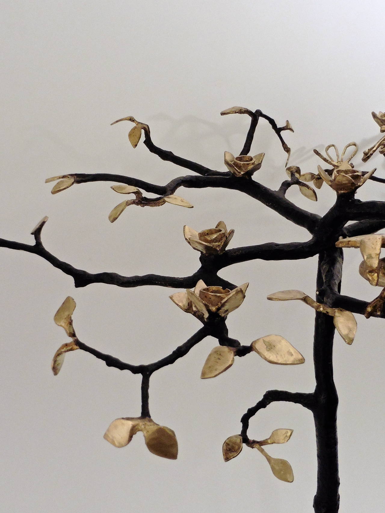 Pair of Bronze Branch Design Candelabrum by Paula Swinnen, 2015 3