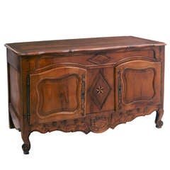 French Provincial Walnut Two Door Sideboard c1770