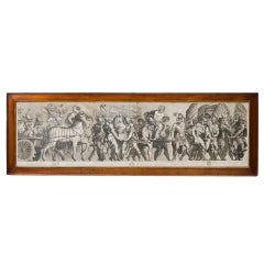 Large 18th Century Italian Framed Engravings of the 'Triumph of Amelius Paullus'