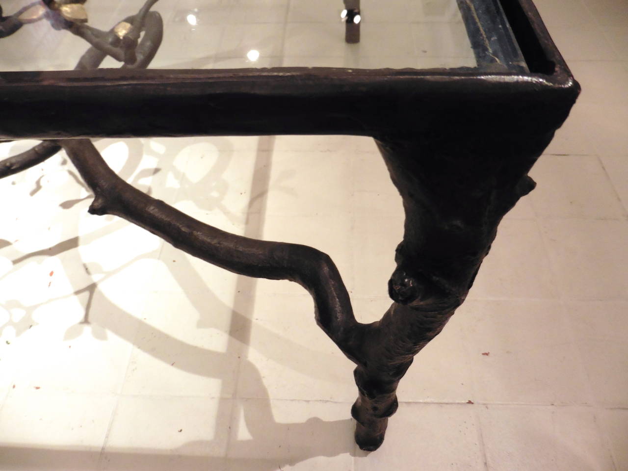 Paula Swinnen Bronze Branch Design Coffee Table Signed and Dated 2014 3