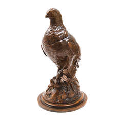 Black Forest Carved Wood Tobacco Box in the form of a Pheasant c.1870