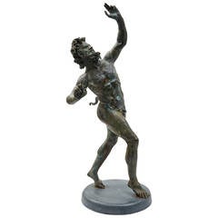 Modèle italien en bronze coulé du Faune dansant par Fonderia Chiurazzi c.1900