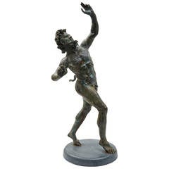 Italian Cast Bronze Model of the Dancing Faun by Fonderia Chiurazzi c.1900