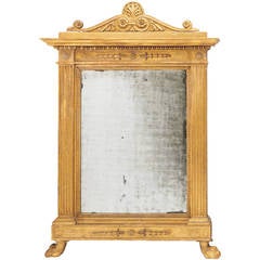 Neoclassical Italian Giltwood Mirror, circa 1820