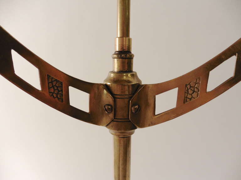 French Art Nouveau Brass Lamp in the Form of a Rocket, circa 1910 2
