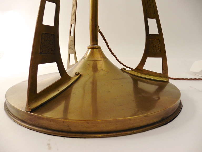French Art Nouveau Brass Lamp in the Form of a Rocket, circa 1910 In Good Condition In London, GB