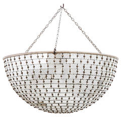 English Mirrored "Ballroom" Ceiling Fixture, circa 1950