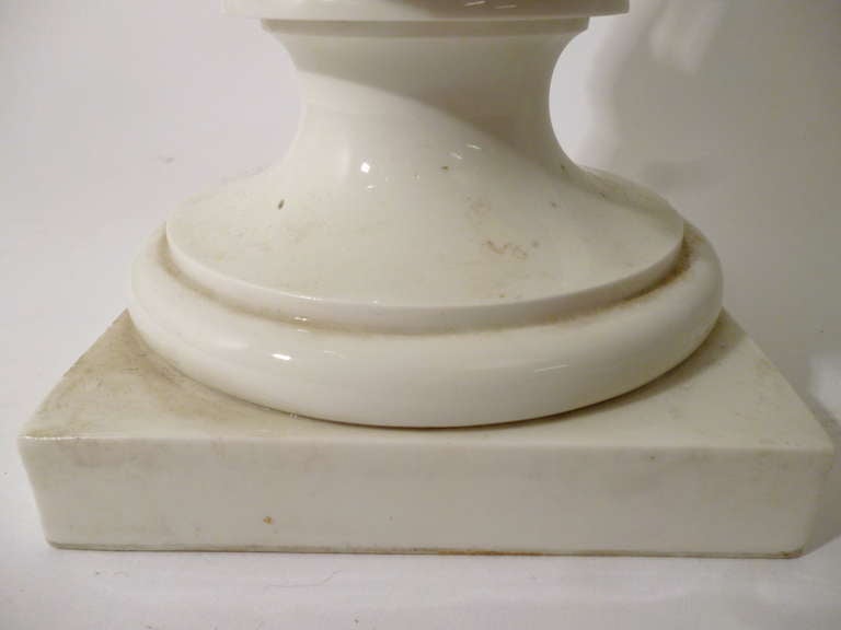 Pair of French Paris Porcelain Campana Shaped Urns c.1850 1