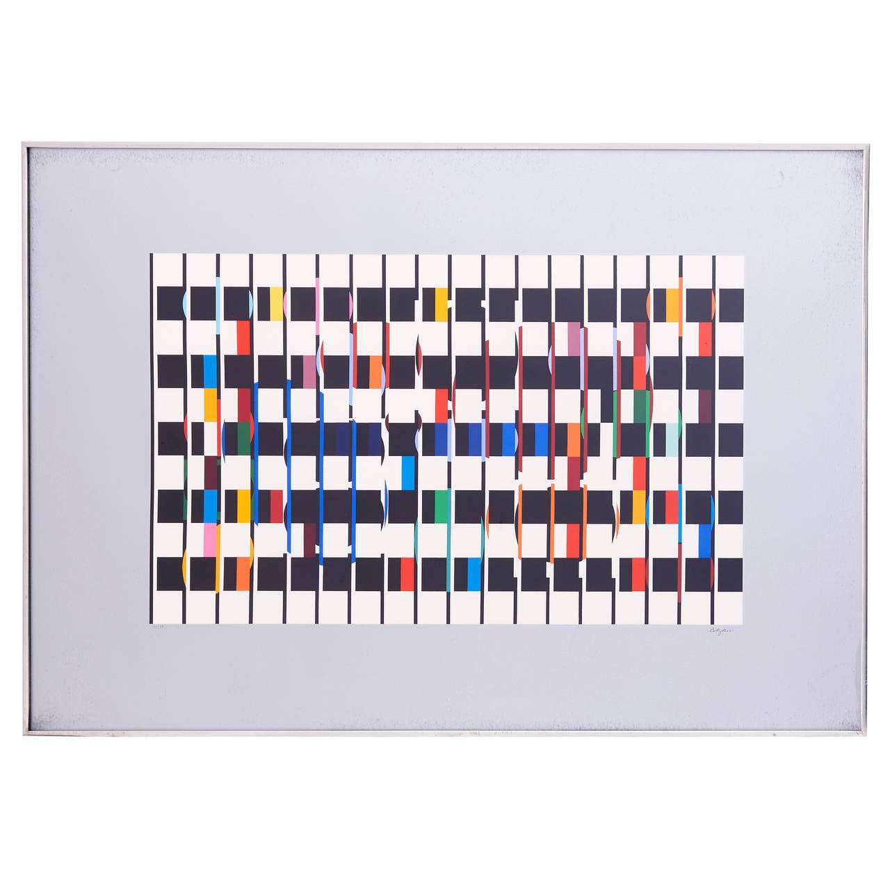 Unusual Yaacov Agam Serigraph "One and Another 2" Signed, Numbered & Dated  1979 For Sale