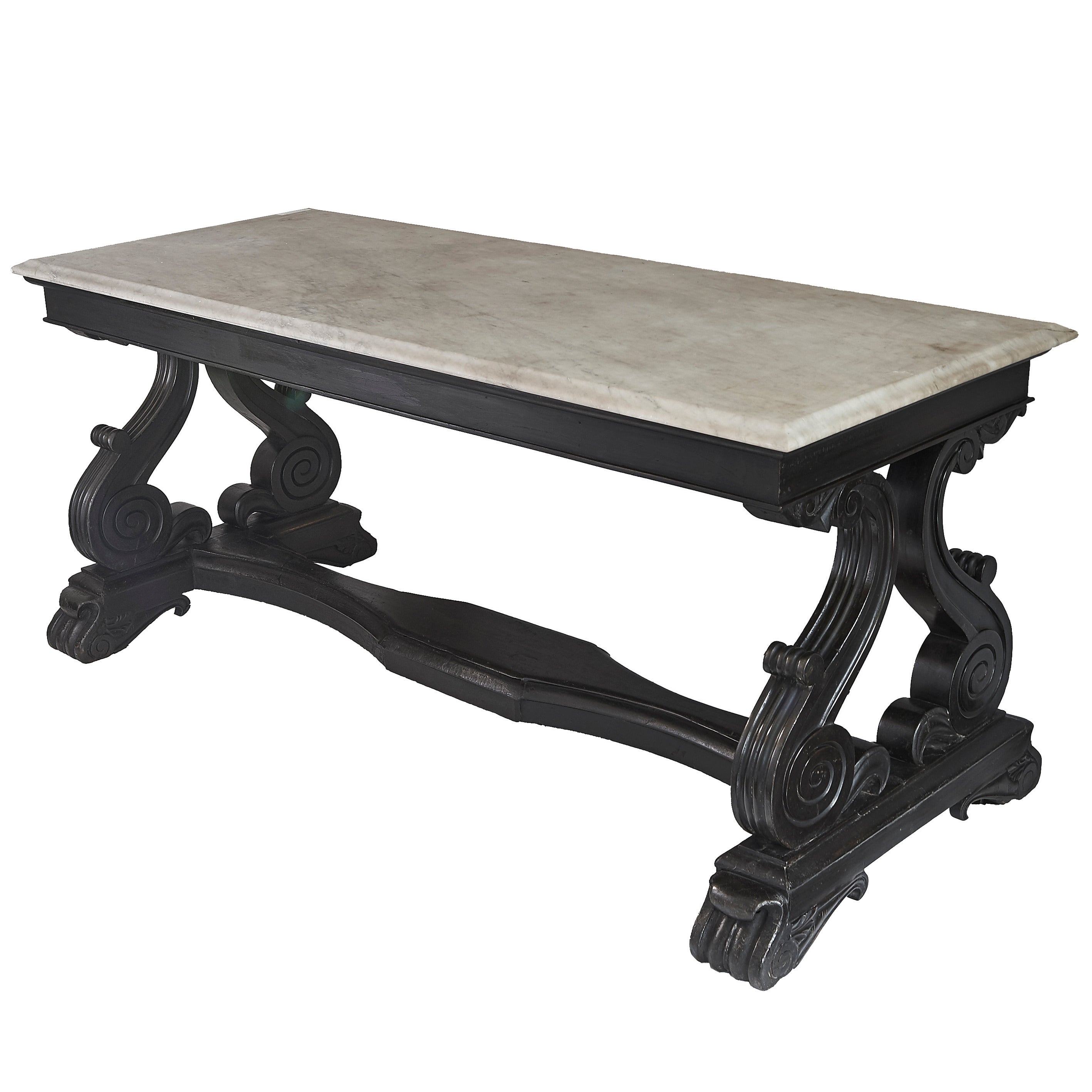 Anglo-Indian Ebonised Mahogany Centre Table, circa 1890