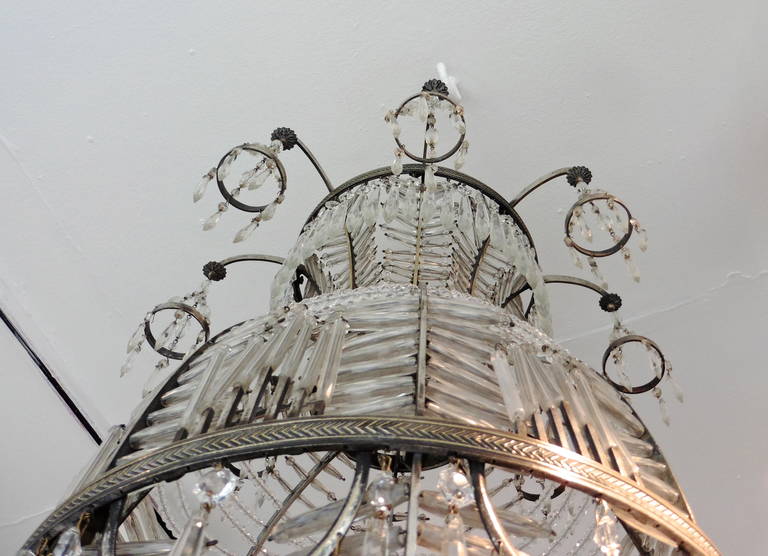 Baltic Silvered Bronze “Montgolfier” Style Chandelier, circa 1900 3