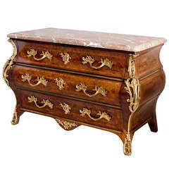 Louis XV Ormolu mounted Kingwood
Tulipwood Commode by Etienne Doirat c1730. Louis XV Ormolu mounted Kingwood
Tulipwood Commode by Etienne Doirat c1730.