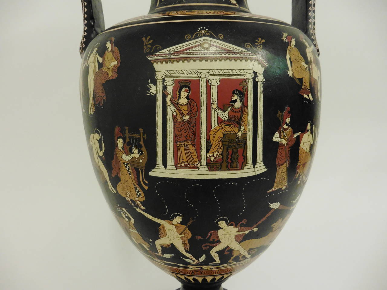 Large 20th Century Greek Terracotta Amphora Vase 3