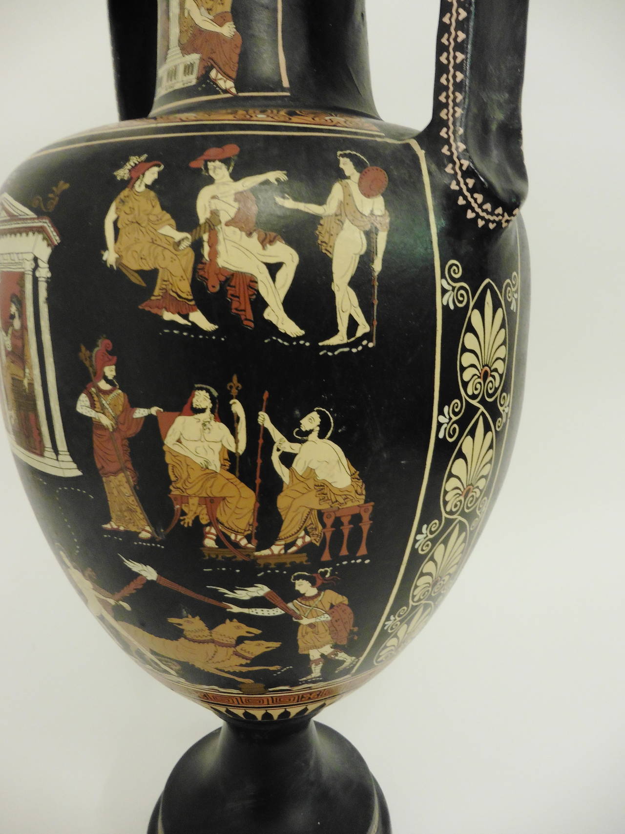Large 20th Century Greek Terracotta Amphora Vase 4