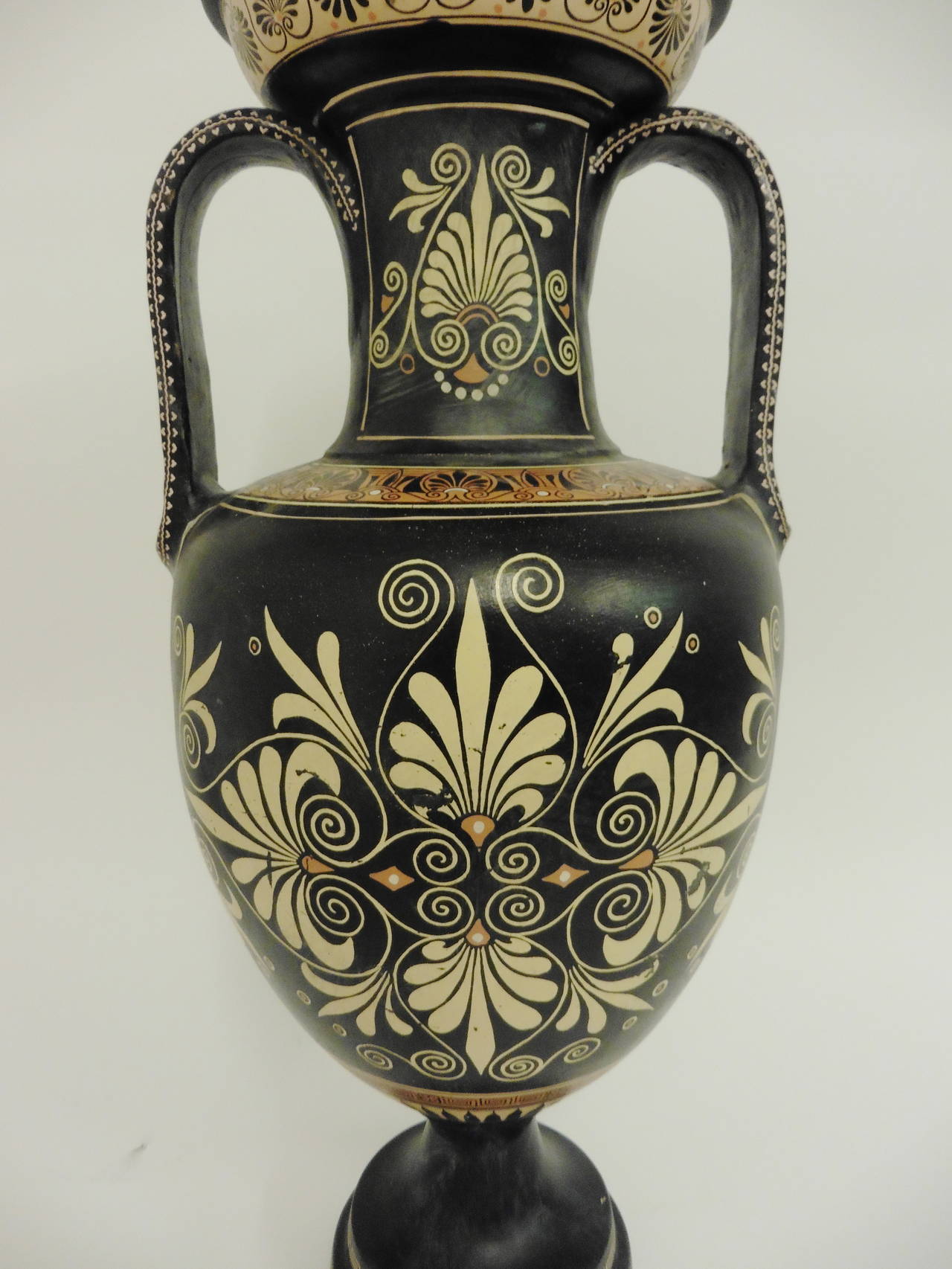 Large 20th Century Greek Terracotta Amphora Vase In Good Condition In London, GB