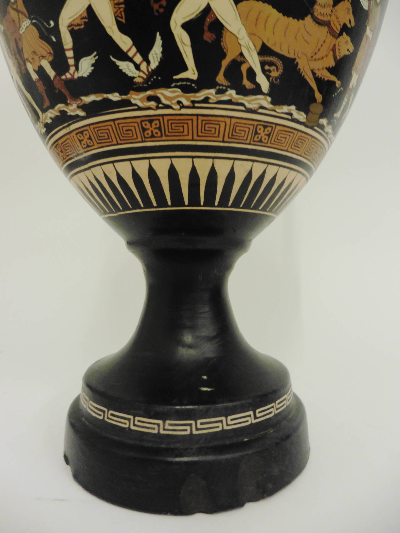 Large 20th Century Greek Terracotta Amphora Vase 5