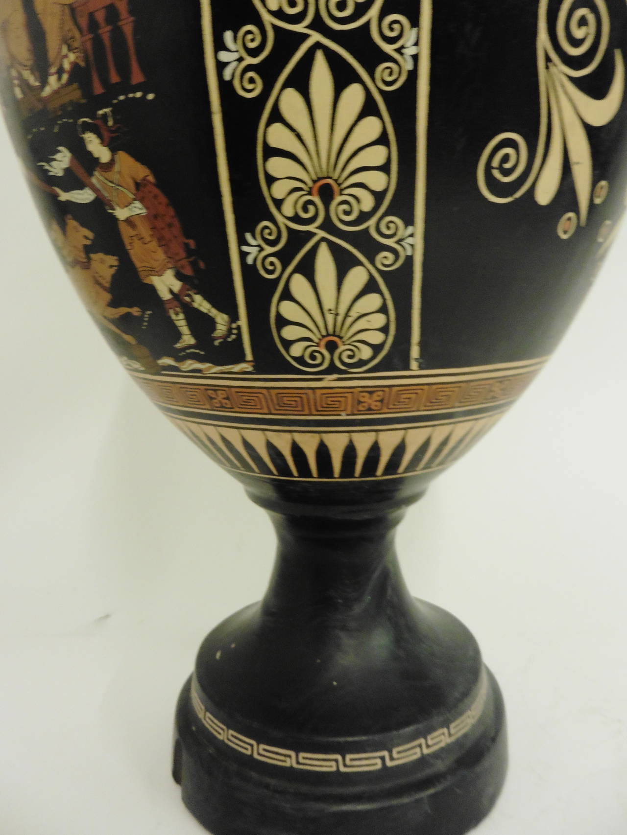 Large 20th Century Greek Terracotta Amphora Vase 6
