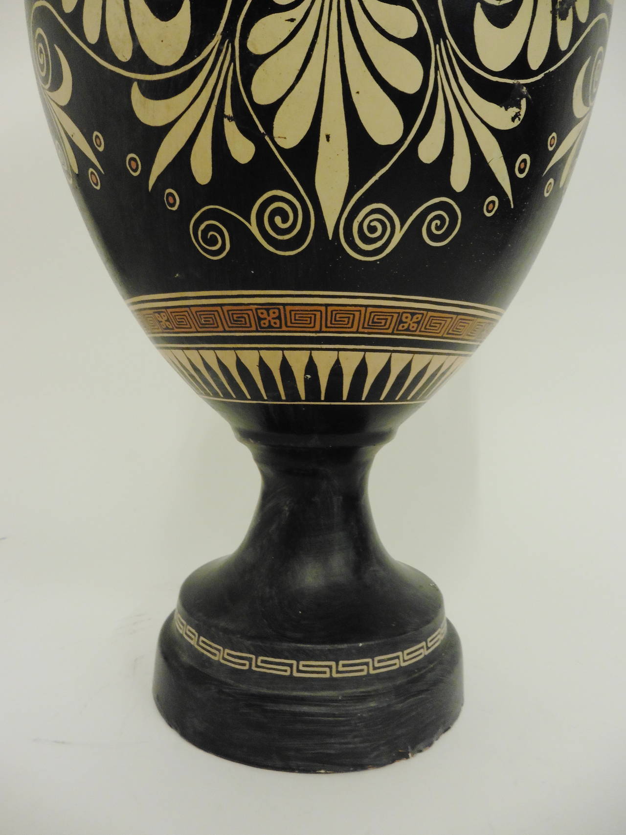 Large 20th Century Greek Terracotta Amphora Vase 7