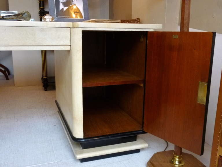 French Art Deco Vellum Desk by Jauvert & Alet, c.1940 3