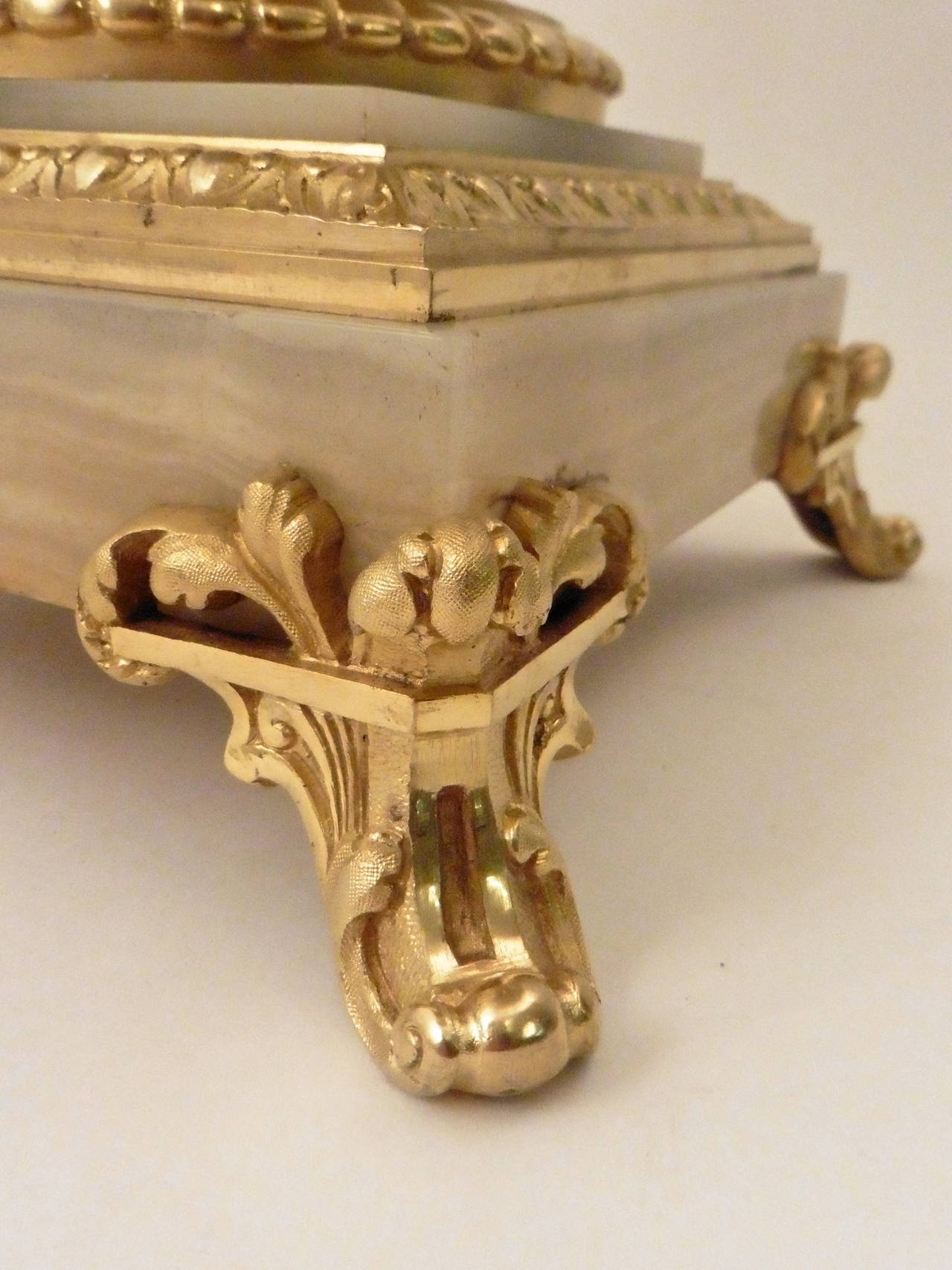 French Napoleon III Ormolu-Mounted Onyx Urn, circa 1880