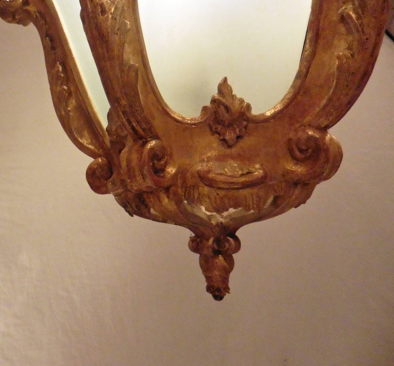 Venetian Rococo Carved Giltwood Pentagonal Lantern, circa 1760