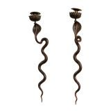 Unusual 'Cobra' Wall Sconces by Liberty