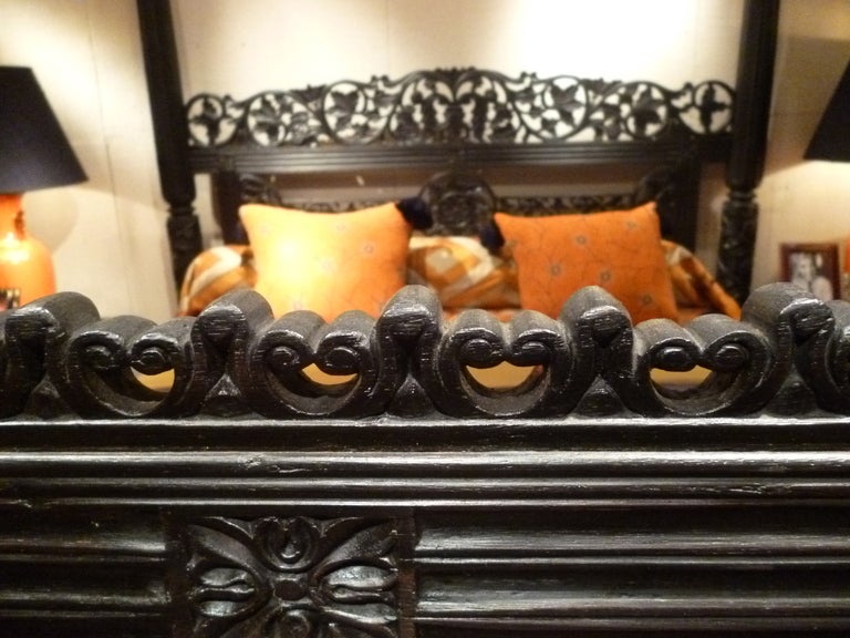 Large and Impressive Anglo Indian Four Poster Bed 4