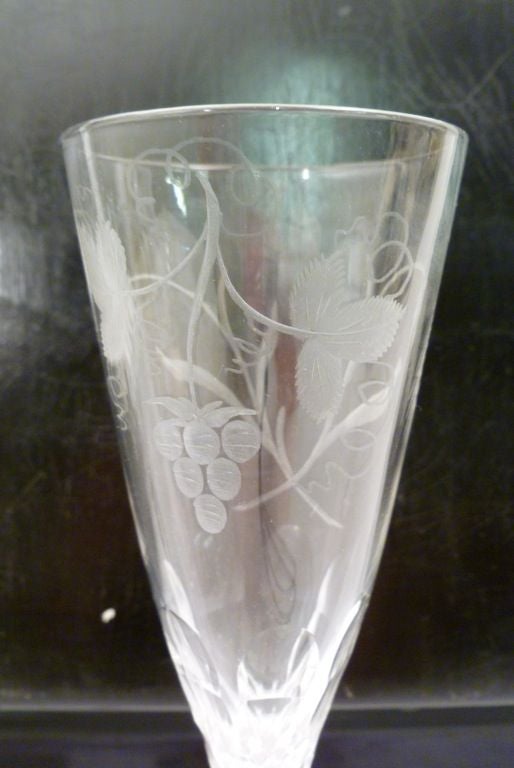 Set of 11 Whitefriars Champagne Flutes