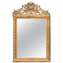 Fine French Regence Carved Gilt Wood Mirror, circa 1715
