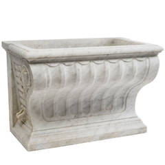 Continental Carved Carrara Marble Neoclassical Fountain, circa 1850