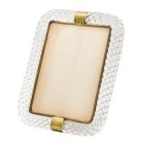 Italian Barovier 
Toso Swirled Glass Photoframe