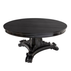 Anglo-Indian Ebonised Table