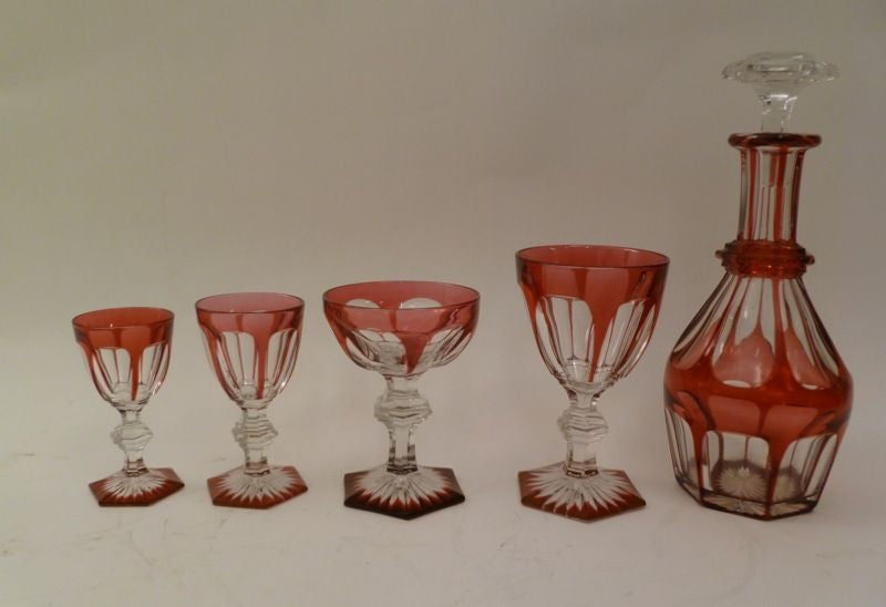 Baccarat Crystal Suite - In Flashed Red 3
