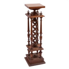 Arts 
Crafts Walnut Plinth