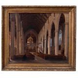 Oil on Canvas - Church Interior