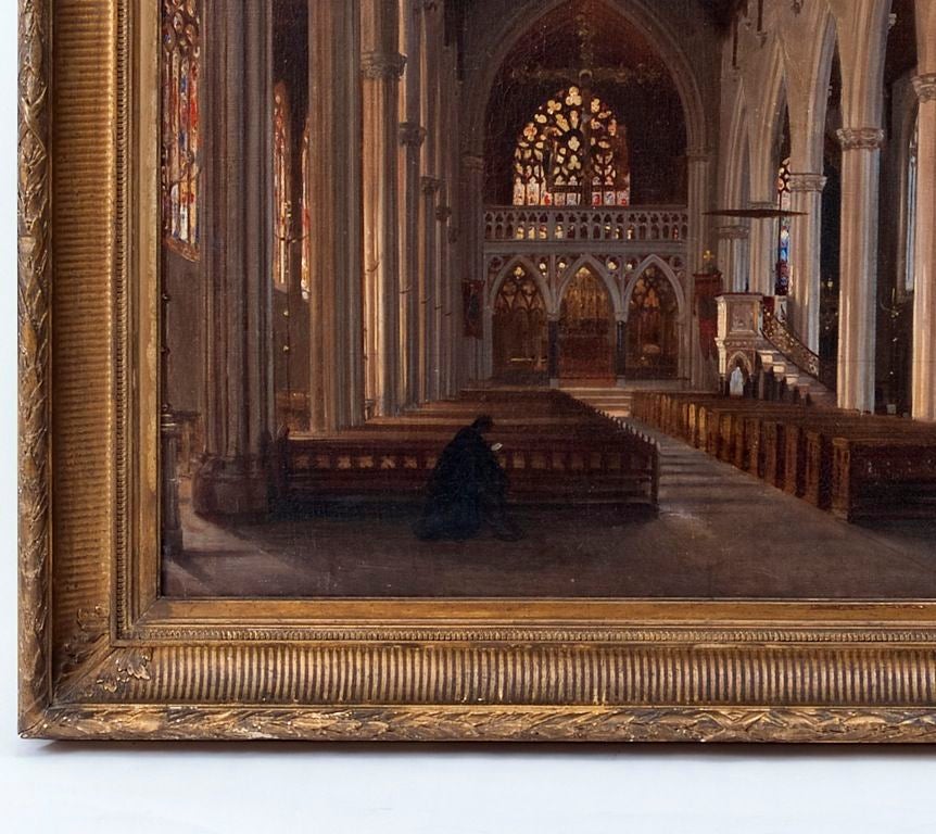 Oil on Canvas - Church Interior