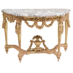 An Impressive French Louis XVI Giltwood Console