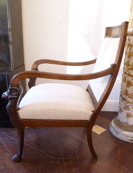 French Mahogany Armchair